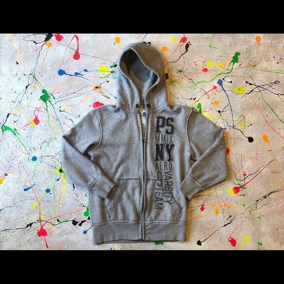 P.S. Aeropostale Zipper Hoodie Size Medium - Picture 2 of 5